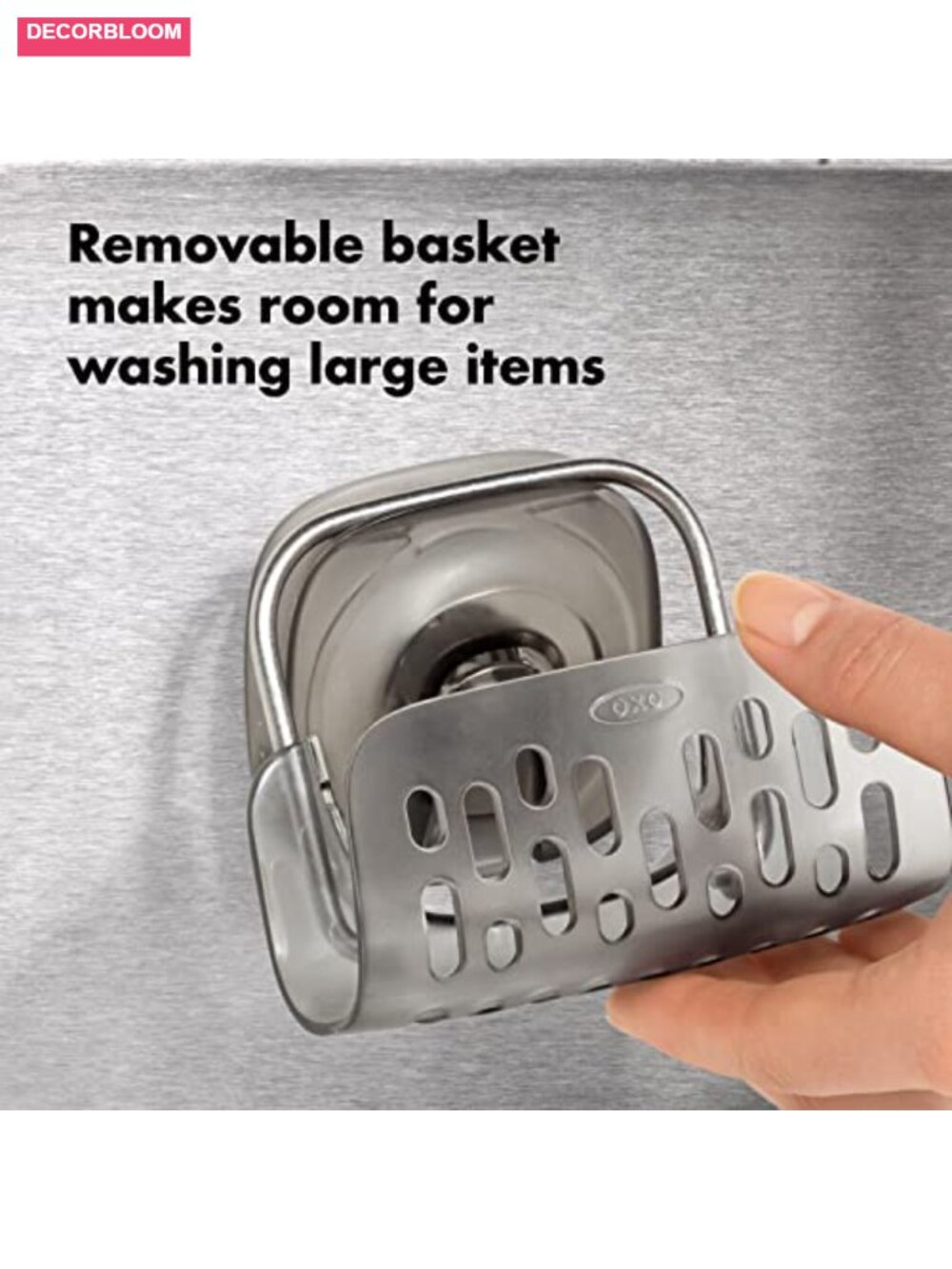 Suction Sponge Holder with Strong Hold, Removable, Dishwasher Safe - Picture 3 of 6